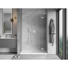 Mexen Mist-H L sprchové dvere výkyvné pravé 155 cm, transparentné, brúsený nikel - 8A5L-155-001-97-00-P