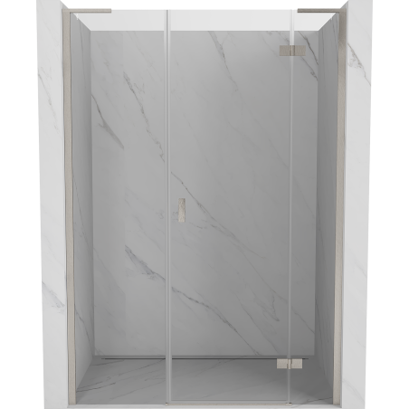 Mexen Mist-H L sprchové dvere výklopné pravé 160 cm, transparentné, brúsený nikel - 8A5L-160-001-97-00-P