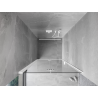 Mexen Mist-F skladacie ľavé sprchové dvere 65 cm, číre, biele - 8A6-065-000-20-00-L