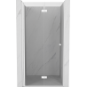 Mexen Mist-F skladacie sprchové dvere ľavé 80 cm, priehľadné, biele - 8A6-080-000-20-00-L