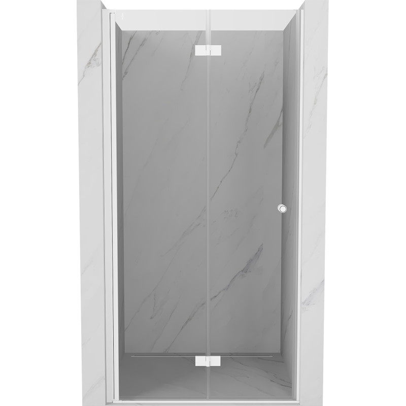 Mexen Mist-F skladacie sprchové dvere ľavé 95 cm, transparentné, biele - 8A6-095-000-20-00-L