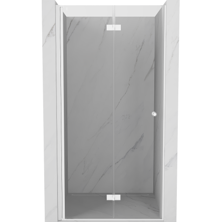 Mexen Mist-F skladacie sprchové dvere ľavé 110 cm, transparentné, biele - 8A6-110-000-20-00-L