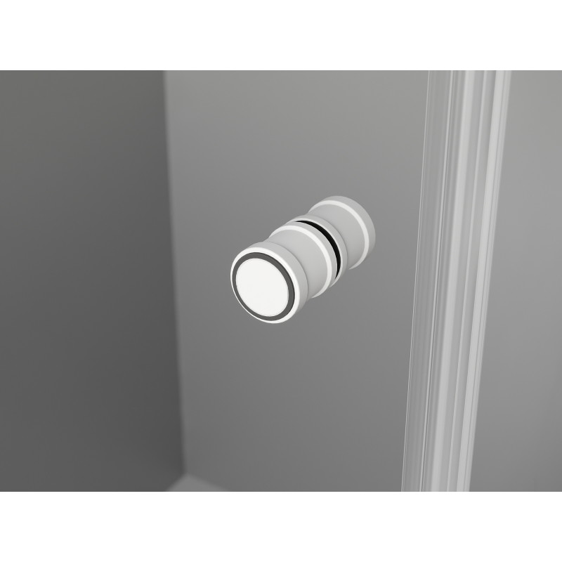 Mexen Mist-F skladacie sprchové dvere ľavé 120 cm, transparentné, biele - 8A6-120-000-20-00-L