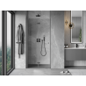 Mexen Mist-F skladacie sprchové dvere ľavé 110 cm, transparentné, gun metal - 8A6-110-000-95-00-L