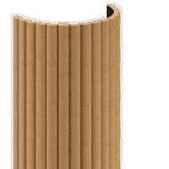 Mexen Lam-B stenové lamely 275 x 30 cm, HDF doska 4 mm, technická dyha, Pieskový Dub - S100-275307-3015-001