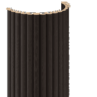 Mexen Lam-B stenové lamely 275 x 30 cm, HDF doska 4 mm, technická dyha, Pieskový Dub - S100-275307-3015-001