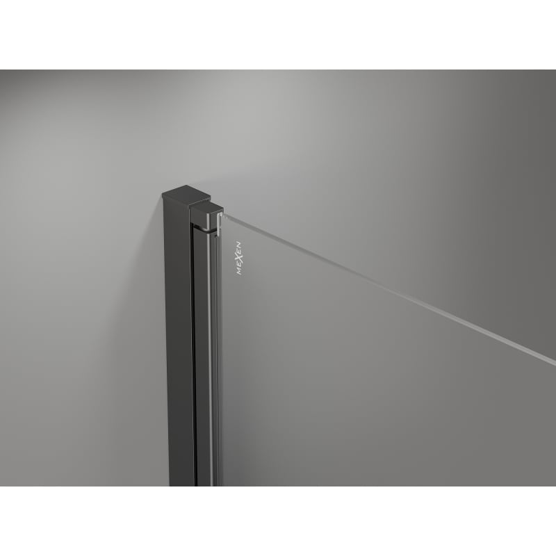 Mexen Mist-F sprchové dvere skladacie pravé 80 cm, transparentné, gun metal - 8A6-080-000-95-00-P