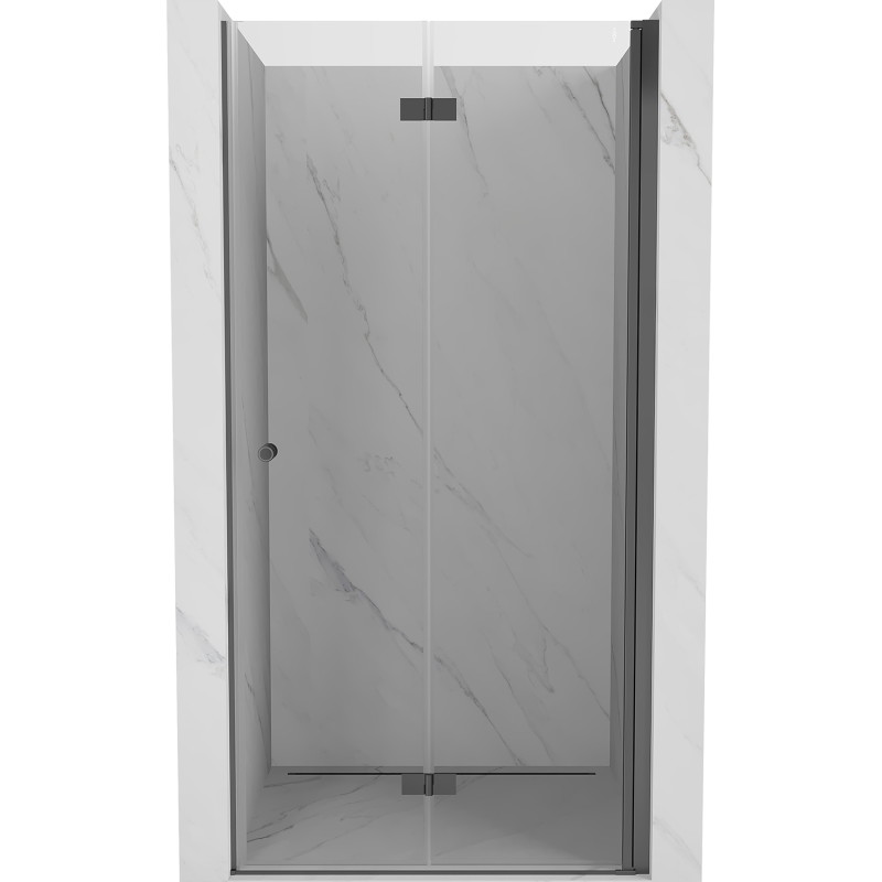 Mexen Mist-F sprchové dvere skladacie pravé 80 cm, transparentné, gun metal - 8A6-080-000-95-00-P