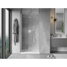 Mexen Mist-F skladacie sprchové dvere, ľavé 85 cm, priehľadné, brúsený nikel - 8A6-085-000-97-00-L