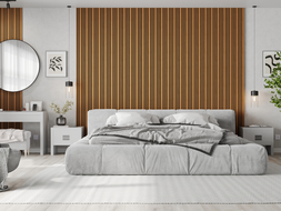 Mexen Lam-F Slim 01 akustické stenové lamely 280 x 36,5 cm, plsť 9 mm, technická dyha, Prírodný dub - S107-280-01-042