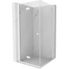 Mexen Mist-F skladací sprchový kút ľavý 90 x 90 cm, transparentný, biely - 8A6T-090-090-20-00-L