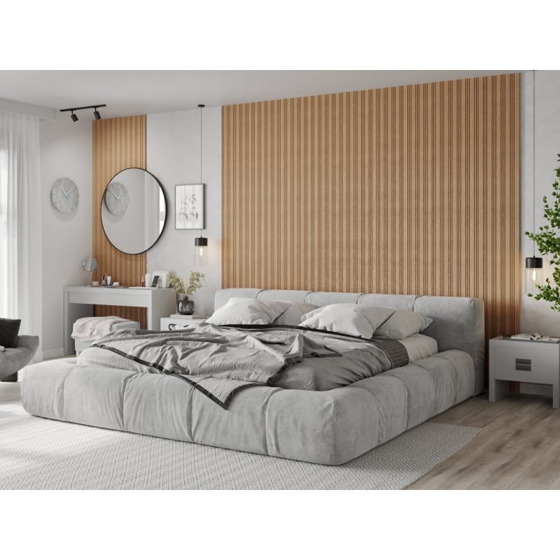 Mexen Lam-F Nano 01 akustické stenové lamely 280 x 32,4 cm, plsť 5 mm, technická dyha, Bielený Dub - S108-280-01-040