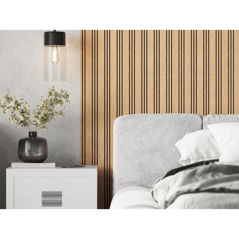 Mexen Lam-F Nano 01 akustické stenové lamely 280 x 32,4 cm, plsť 5 mm, technická dýha, Dub Classic - S108-280-01-041