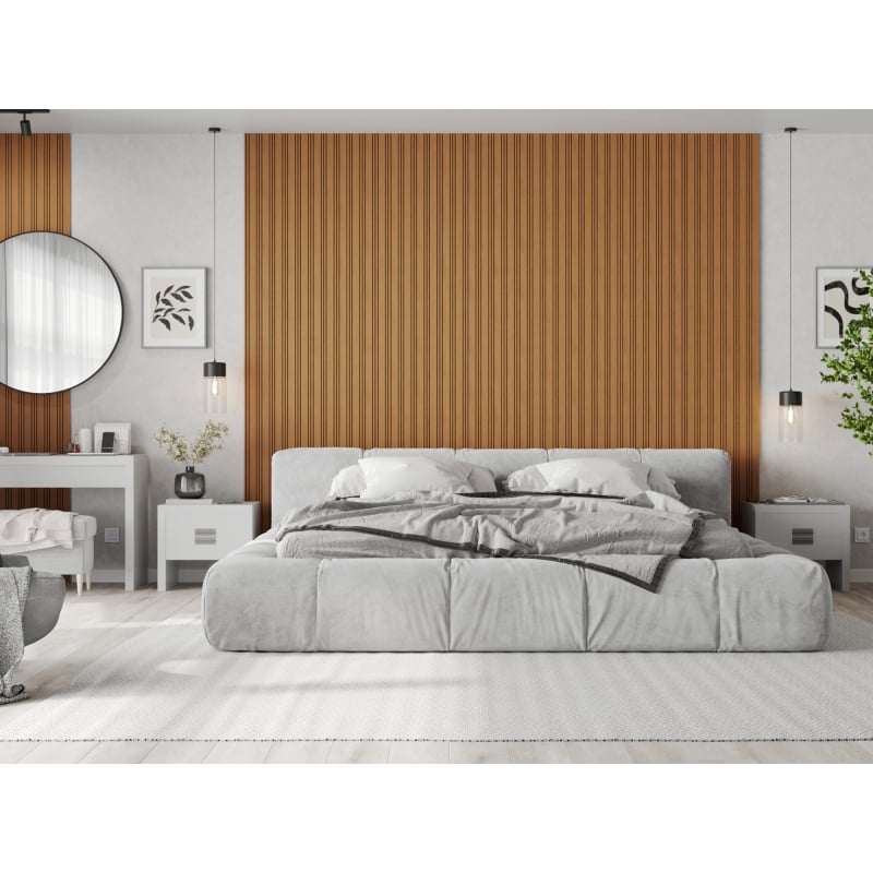 Mexen Lam-F Nano 01 akustické stenové lamely 280 x 32,4 cm, plsť 5 mm, technická dyha, Dub Prírodný - S108-280-01-042