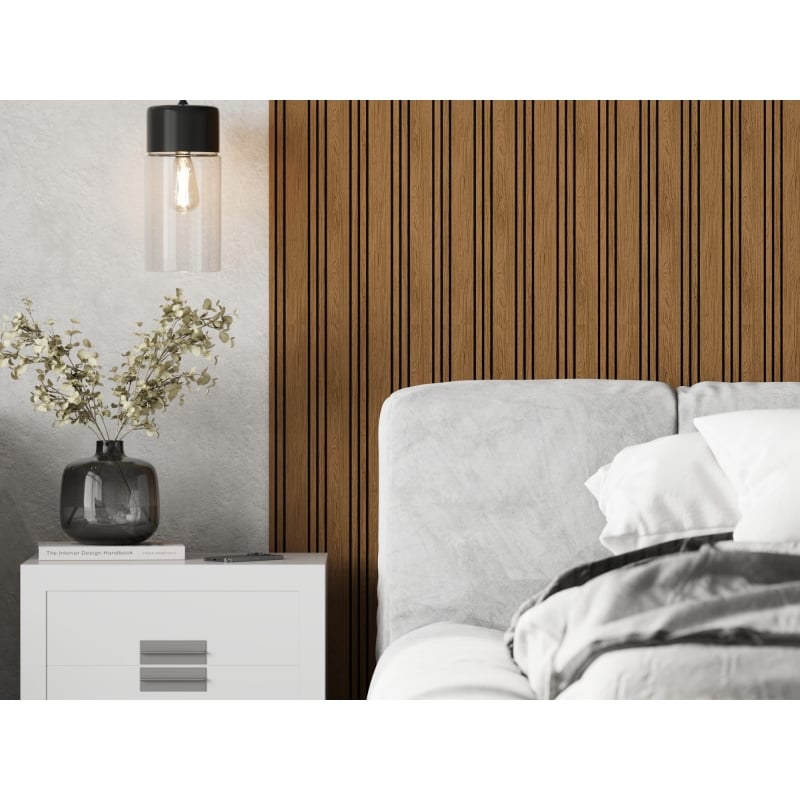 Mexen Lam-F Nano 01 akustické stenové lamely 280 x 32,4 cm, plsť 5 mm, technická dyha, Dub Prírodný - S108-280-01-042