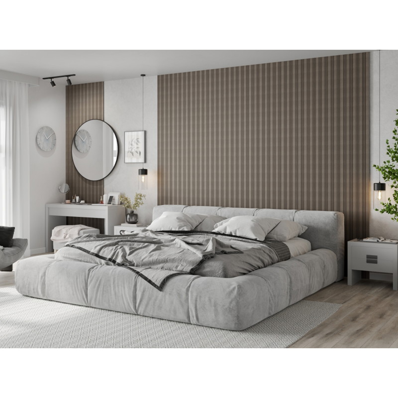 Mexen Lam-F Nano 01 akustické nástenné lamely 280 x 32,4 cm, plsť 5 mm, technická dýha, Šedý Dub - S108-280-01-043