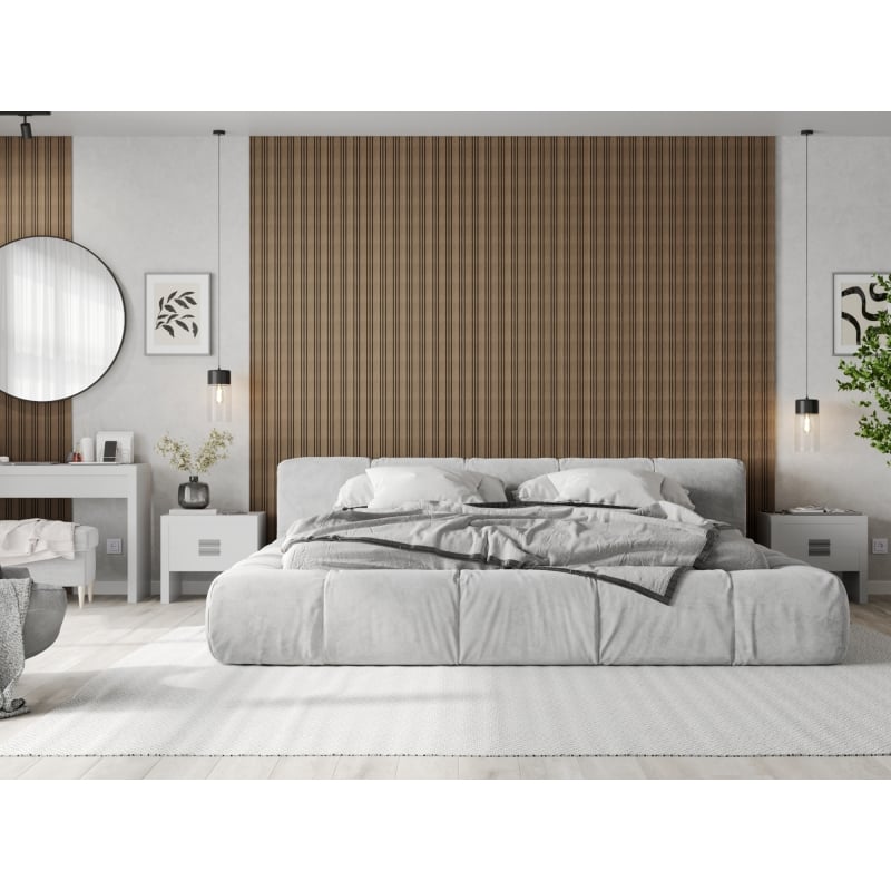 Mexen Lam-F Nano 01 akustické stenové lamely 280 x 32,4 cm, plsť 5 mm, technická dyha, Tmavý Orech - S108-280-01-044
