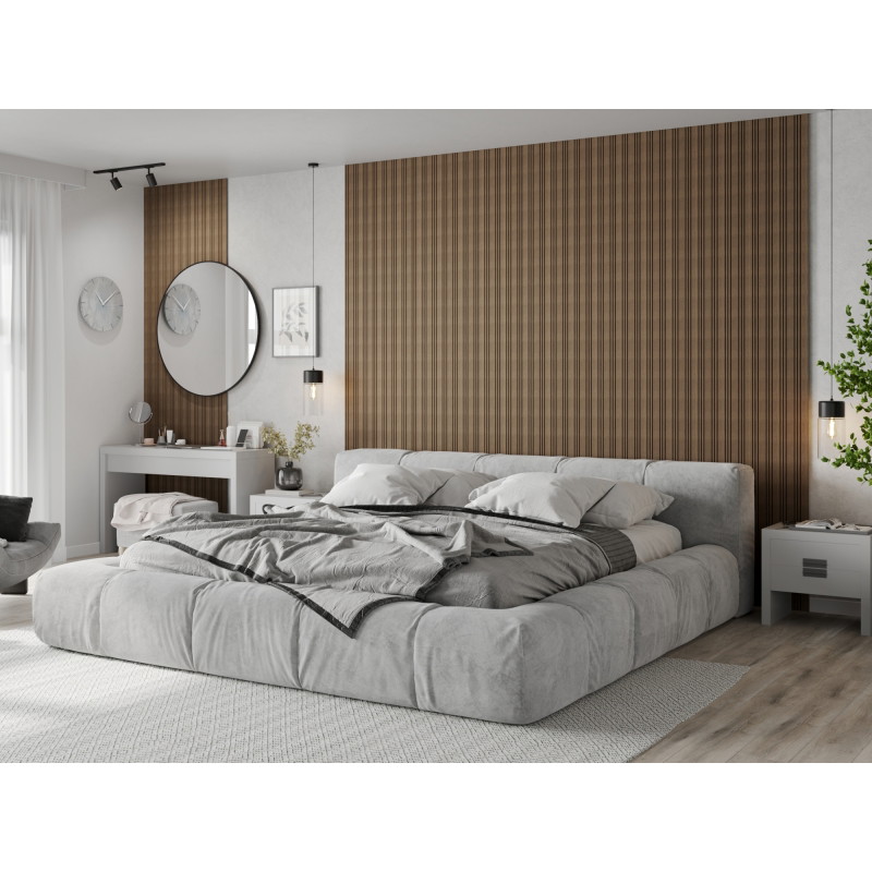 Mexen Lam-F Nano 01 akustické stenové lamely 280 x 32,4 cm, plsť 5 mm, technická dyha, Tmavý Orech - S108-280-01-044