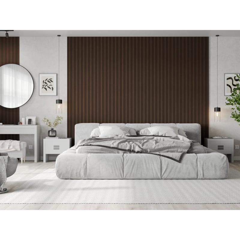 Mexen Lam-F Nano 01 akustické nástenné lišty 280 x 32,4 cm, plsť 5 mm, technická dýha, Dub Mocca - S108-280-01-045