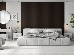 Mexen Lam-F Nano 01 akustické stenové lamely 280 x 32,4 cm, plsť 5 mm, technická dyha, Čierny Dub - S108-280-01-046