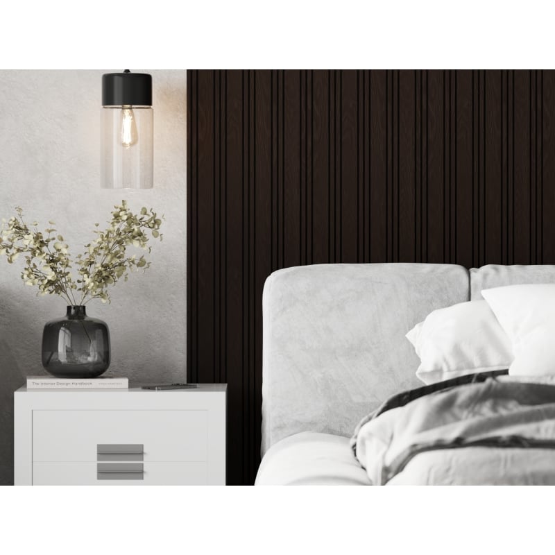 Mexen Lam-F Nano 01 akustické stenové lamely 280 x 32,4 cm, plsť 5 mm, technická dyha, Čierny Dub - S108-280-01-046