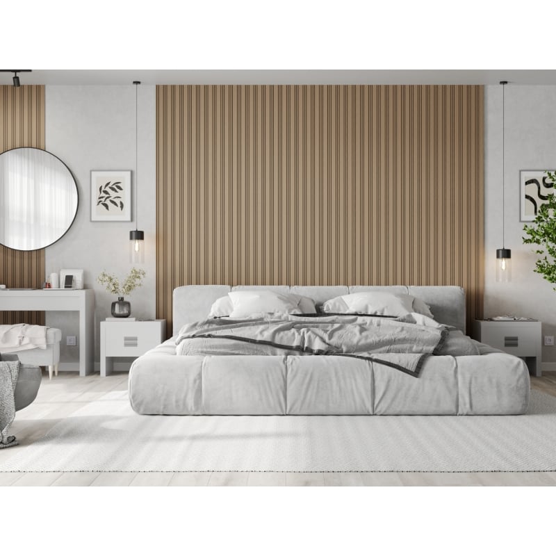 Mexen Lam-F Nano 01 akustické stenové lamely 280 x 32,4 cm, plsť 5 mm, technická dyha, Svetlý Orech - S108-280-01-047