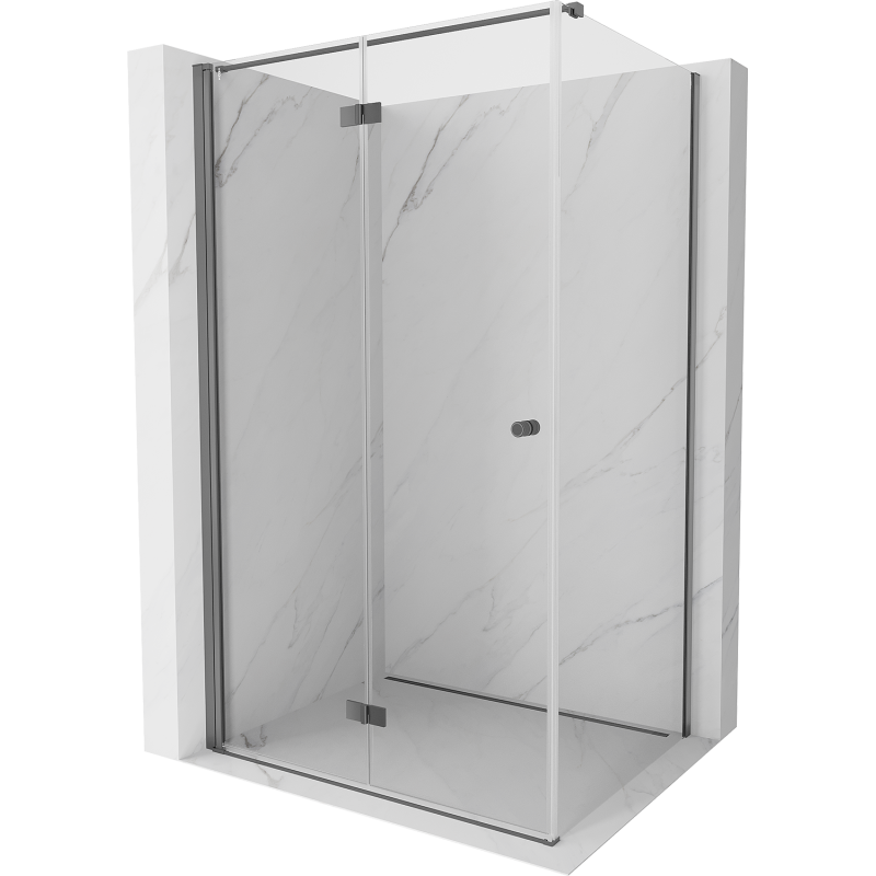 Mexen Mist-F skladací sprchová kabína ľavá 70 x 95 cm, transparentná, gun metal - 8A6T-070-095-95-00-L