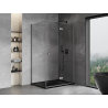 Mexen Mist-F skladací sprchový kút pravý 115 x 70 cm, transparentný, gun metal - 8A6T-115-070-95-00-P