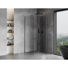 Mexen Mist-F skladacie sprchové dvere pravé 85 x 85 cm, transparentné, gun metal - 8A6T-085-085-95-00-P