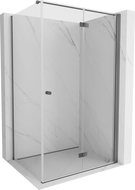 Mexen Mist-F sprchový kút skladací pravý 120 x 110 cm, priehľadný, gun metal - 8A6T-120-110-95-00-P