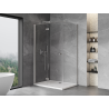 Mexen Mist-F skladacia sprchová kabína ľavá 105 x 85 cm, priehľadná, brúsený nikel - 8A6T-105-085-97-00-L