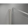Mexen Mist-F skladacia sprchová kabína pravá 90 x 100 cm, priehľadná, brúsený nikel - 8A6T-090-100-97-00-P