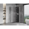 Mexen Mist-F Duo skladací sprchovací kút pravý 70 x 100 cm, transparentný, biely - 8A6-070L-100P-20-00