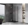 Mexen Mist-F Duo skladacia sprchová kabína 75 x 75 cm, transparentná, gun metal - 8A6-075L-075P-95-00