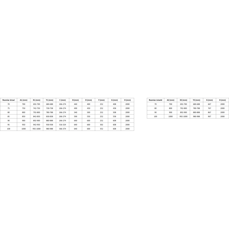 Mexen Lunar L sprchová kabína ľavá 90 x 90 cm, transparentná, chróm - 834L-090-090-01-00-L