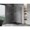 Mexen Mist-F Duo skladací sprchový kút ľavý 110 x 95 cm, priehľadný, gun metal - 8A6-110L-095P-95-00