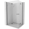 Mexen Mist-F Duo skladací sprchový kút ľavý 110 x 95 cm, priehľadný, gun metal - 8A6-110L-095P-95-00