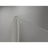 Mexen Mist-F Duo skladací sprchový kút pravý 115 x 120 cm, transparentný, brúsený nikel - 8A6-115L-120P-97-00