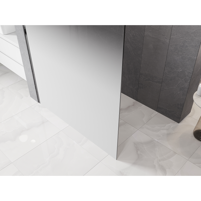 Mexen Kioto Sprchová stena Walk-in 120 x 200 cm, biela ombre 8 mm, chróm - 800-120-101-01-86