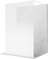 Mexen Kioto voľne stojaca sprchová stena 100 x 200 cm, biela ombre 8 mm, biela - 800-100-002-20-86