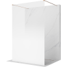 Mexen Kioto voľne stojaca sprchová zástena 130 x 200 cm, biela ombre 8 mm, ružové zlato - 800-130-002-60-86