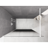 Mexen Kioto sprchová stena Walk-in 70 x 200 cm, čierna ombre 8 mm, biela - 800-070-101-20-76