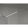 Mexen Kioto Sprchová stena Walk-in 130 x 200 cm, crackle grafit 12 mm, chróm - 800-130-101-01-44-X
