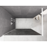 Mexen Kioto sprchová stena Walk-in 110 x 200 cm, crackle grafit 12 mm, biela - 800-110-101-20-44-X