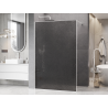 Mexen Kioto sprchová stena Walk-in 80 x 200 cm, crackle grafit 12 mm, biela - 800-080-101-20-44-X