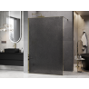 Mexen Kioto sprchová stena Walk-in 160 x 200 cm, crackle grafit 12 mm, zlatá - 800-160-101-50-44-X