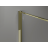 Mexen Kioto Sprchová stena Walk-in 70 x 200 cm, crackle grafit 12 mm, zlatá - 800-070-101-50-44-X