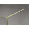 Mexen Kioto sprchová stena Walk-in 90 x 200 cm, crackle grafit 12 mm, zlatá kartáčovaná - 800-090-101-55-44-X