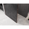 Mexen Kioto sprchová stena Walk-in 150 x 200 cm, crackle grafit 12 mm, ružové zlato - 800-150-101-60-44-X