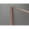 Mexen Kioto sprchová stena Walk-in 90 x 200 cm, crackle grafit 12 mm, brúsená meď - 800-090-101-65-44-X